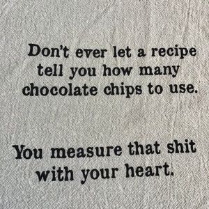 NWT Funny Baker Chocolate Chip Cookies Kitchen Dish Towel